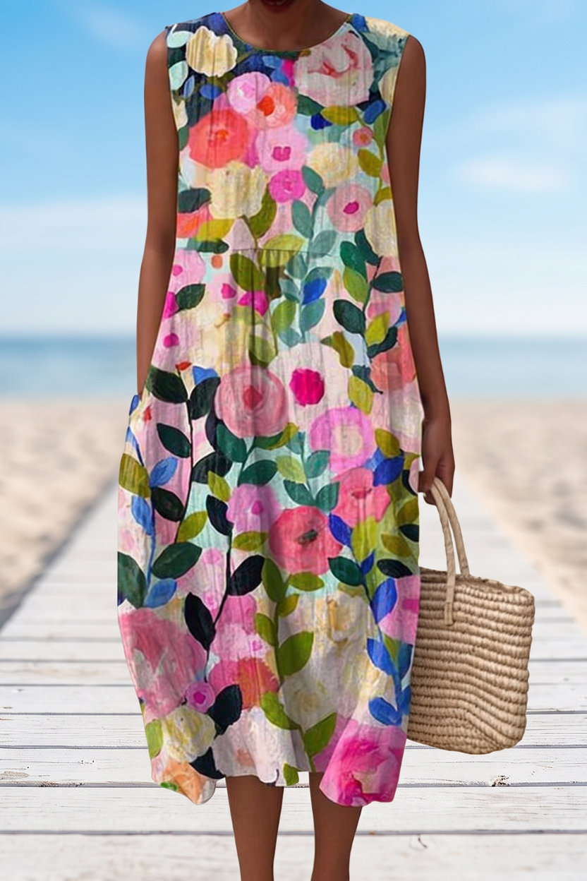 Coastal Grace Back Detail Dress